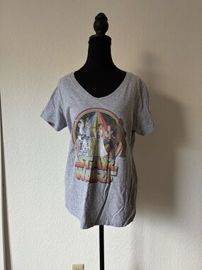 Vintage Style Star Wars Graphic V-Neck Tee Nostalgic Retro